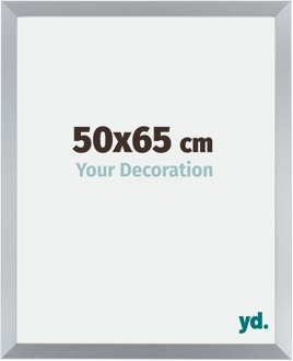Fotolijst 50x65 cm - Zilver Glans - MDF - Catania