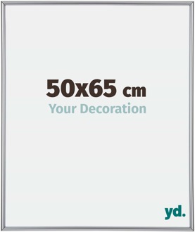 Fotolijst 50x65 cm - Zilver Hoogglans - Kunststof - Annecy