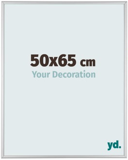 Fotolijst 50x65 cm - Zilver Mat - Aluminium - Kent