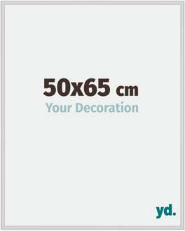 Fotolijst 50x65 cm - Zilver Mat - Aluminium - Miami