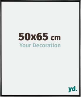 Fotolijst 50x65 cm - Zwart Hoogglans - Kunststof - Evry