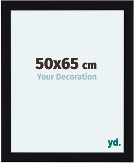Fotolijst 50x65 cm - Zwart Hoogglans - MDF - Como