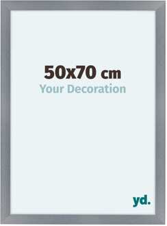 Fotolijst 50x70 cm - Aluminium - Geborsteld - MDF - Como Aluminium Geborsteld