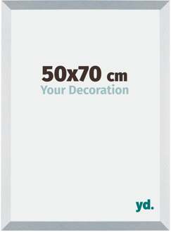 Fotolijst 50x70 cm - Aluminium - Geborsteld - MDF - Mura Aluminium Geborsteld