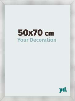 Fotolijst 50x70 cm - Aluminium Geborsteld - MDF - Pisa