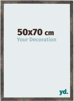 Fotolijst 50x70 cm - Geoxideerd Metaal - MDF - Bologna
