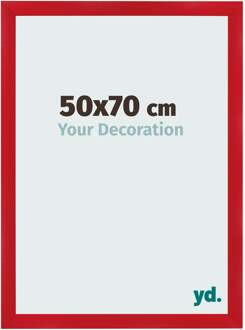 Fotolijst 50x70 cm - Rood - MDF - Pisa