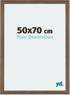 Fotolijst 50x70 cm - Walnoot Donker - MDF - Mura