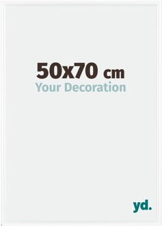 Fotolijst 50x70 cm - Wit Hoogglans - Kunststof - Bordeaux