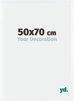 Fotolijst 50x70 cm - Wit Mat - MDF - Catania
