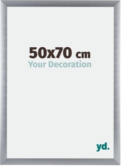 Fotolijst 50x70 cm - Zilver Geborsteld - Aluminium - Tucson