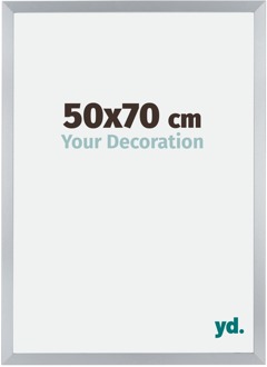 Fotolijst 50x70 cm - Zilver Glans - MDF - Catania