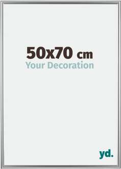 Fotolijst 50x70 cm - Zilver - Kunststof - Bordeaux