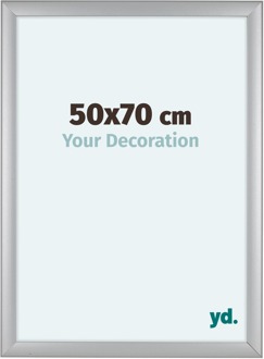 Fotolijst 50x70 cm - Zilver Mat - MDF - Como