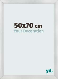 Fotolijst 50x70 cm - Zilver Mat - MDF - Pisa