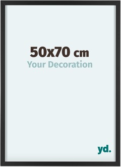 Fotolijst 50x70 cm - Zwart - Aluminium - Virginia
