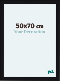 Fotolijst 50x70 cm - Zwart Hoogglans - MDF - Como