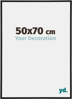 Fotolijst 50x70 cm - Zwart Mat - Kunststof - Antony
