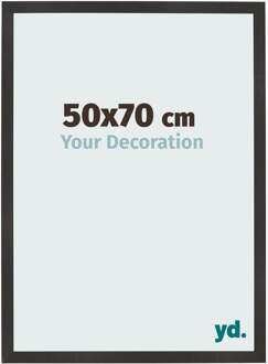 Fotolijst 50x70 cm - Zwart Mat - MDF - Bologna