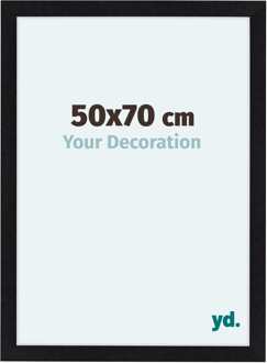 Fotolijst 50x70 cm - Zwart Mat - MDF - Como