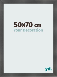 Fotolijst 50x70 cm - Zwart Mat - MDF - Pisa