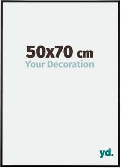 Fotolijst 50x70 Zwart Mat Aluminium Kent - 50x70 cm