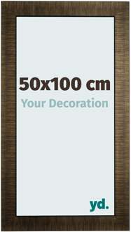 Fotolijst 50x75 cm - Champagne Geborsteld Hout Leeds