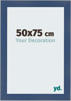 Fotolijst 50x75 cm - Donkerblauw Geveegd - MDF - Pisa