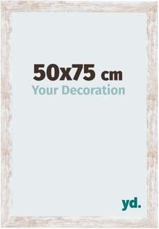 Fotolijst 50x75 cm - White Wash - MDF - Catania