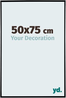 Fotolijst 50x75 cm - Zwart Hoogglans - Kunststof - Evry