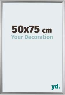 Fotolijst 50x75cm - Zilver - Kunststof - Bordeaux - 50x75 cm