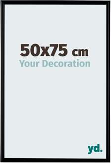 Fotolijst 50x75cm - Zwart Mat - Kunststof - Bordeaux - 50x75 cm