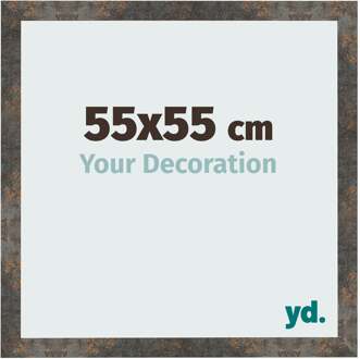 Fotolijst 55x55 cm - Geoxideerd Metaal - MDF - Bologna