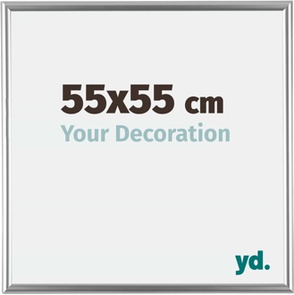 Fotolijst 55x55 cm - Zilver - Kunststof - Bordeaux