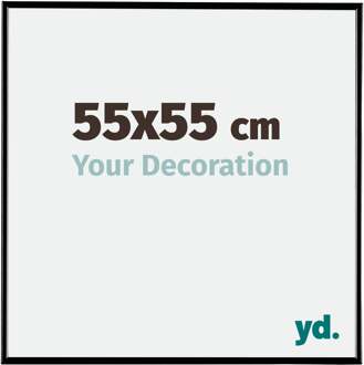 Fotolijst 55x55 cm - Zwart Hoogglans - Kunststof - Evry