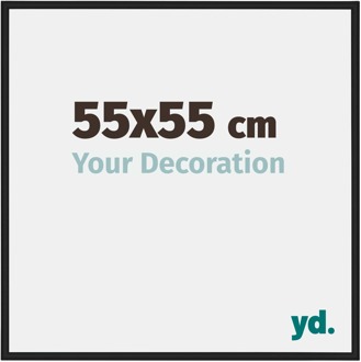 Fotolijst 55x55 cm - Zwart Mat - Aluminium - New York