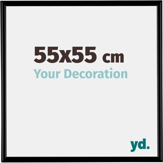 Fotolijst 55x55 cm - Zwart Mat - Kunststof - Bordeaux