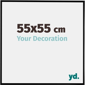 Fotolijst 55x55 cm - Zwart Mat - Kunststof - Evry