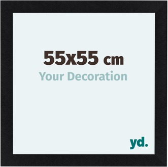 Fotolijst 55x55 cm - Zwart Mat - MDF - Como