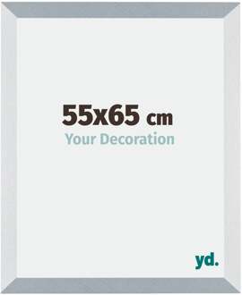 Fotolijst 55x65 cm - Aluminium - Geborsteld - MDF - Mura Aluminium Geborsteld