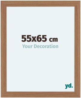Fotolijst 55x65 cm - Noten- Hout - Licht - MDF - Como Notenhout Licht