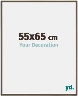 Fotolijst 55x65 cm - Walnoot Structuur - Aluminium - New York