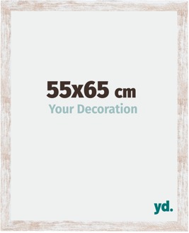 Fotolijst 55x65 cm - White Wash - MDF - Catania