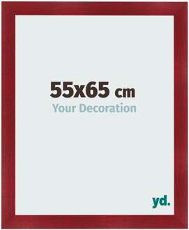 Fotolijst 55x65 cm - Wijnrood Geveegd - MDF - Pisa