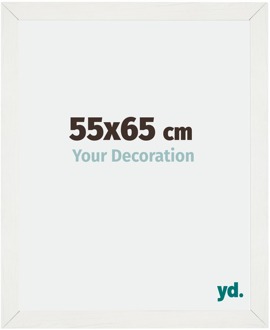 Fotolijst 55x65 cm - Wit Geveegd - MDF - Mura