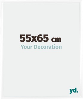 Fotolijst 55x65 cm - Wit Hoogglans - Kunststof - Bordeaux