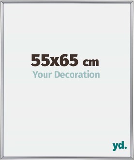 Fotolijst 55x65 cm - Zilver Hoogglans - Kunststof - Annecy