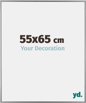 Fotolijst 55x65 cm - Zilver Hoogglans - Kunststof - Evry