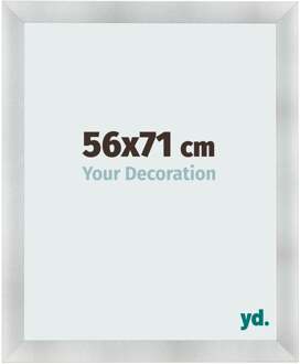 Fotolijst 56x71 cm - Aluminium Geborsteld - MDF - Pisa