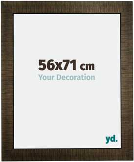 Fotolijst 56x71 cm - Champagne Geborsteld - Hout - Leeds